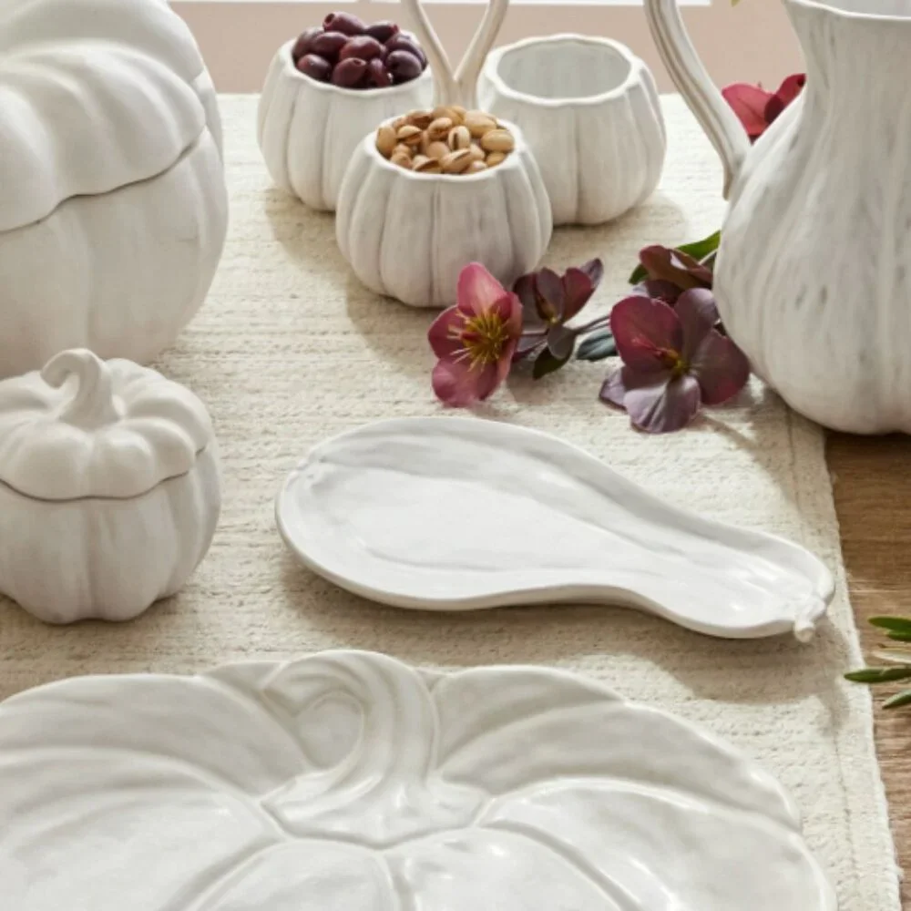 Pottery Barn Pumpkin Stoneware Platter